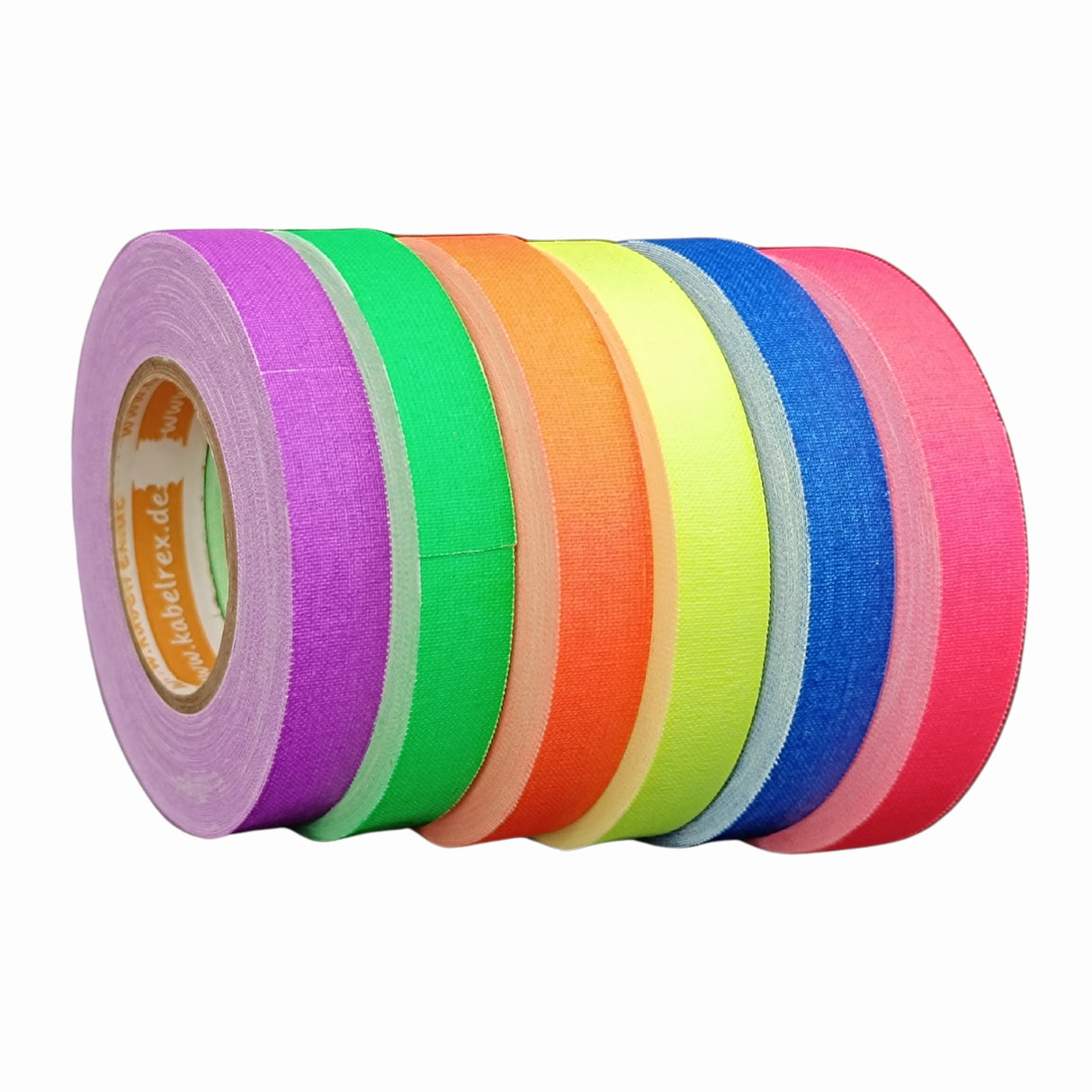 Neon Gaffer Tape 6er-Pack – 1,2 cm x 10 m je Rolle Multicolor für kreative Einsätze!