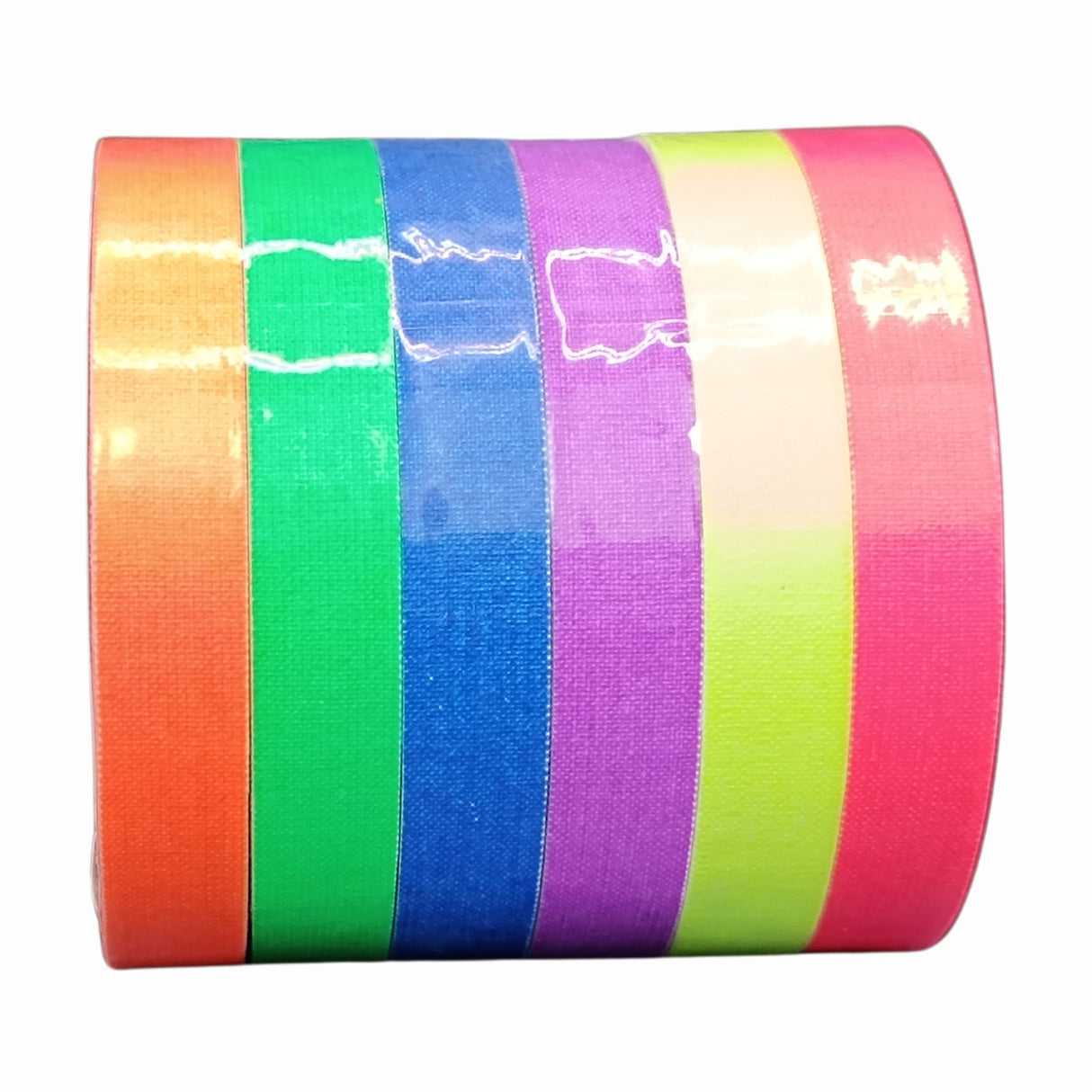Neon Gaffer Tape 6er-Pack – 1,2 cm x 10 m je Rolle Multicolor für kreative Einsätze!
