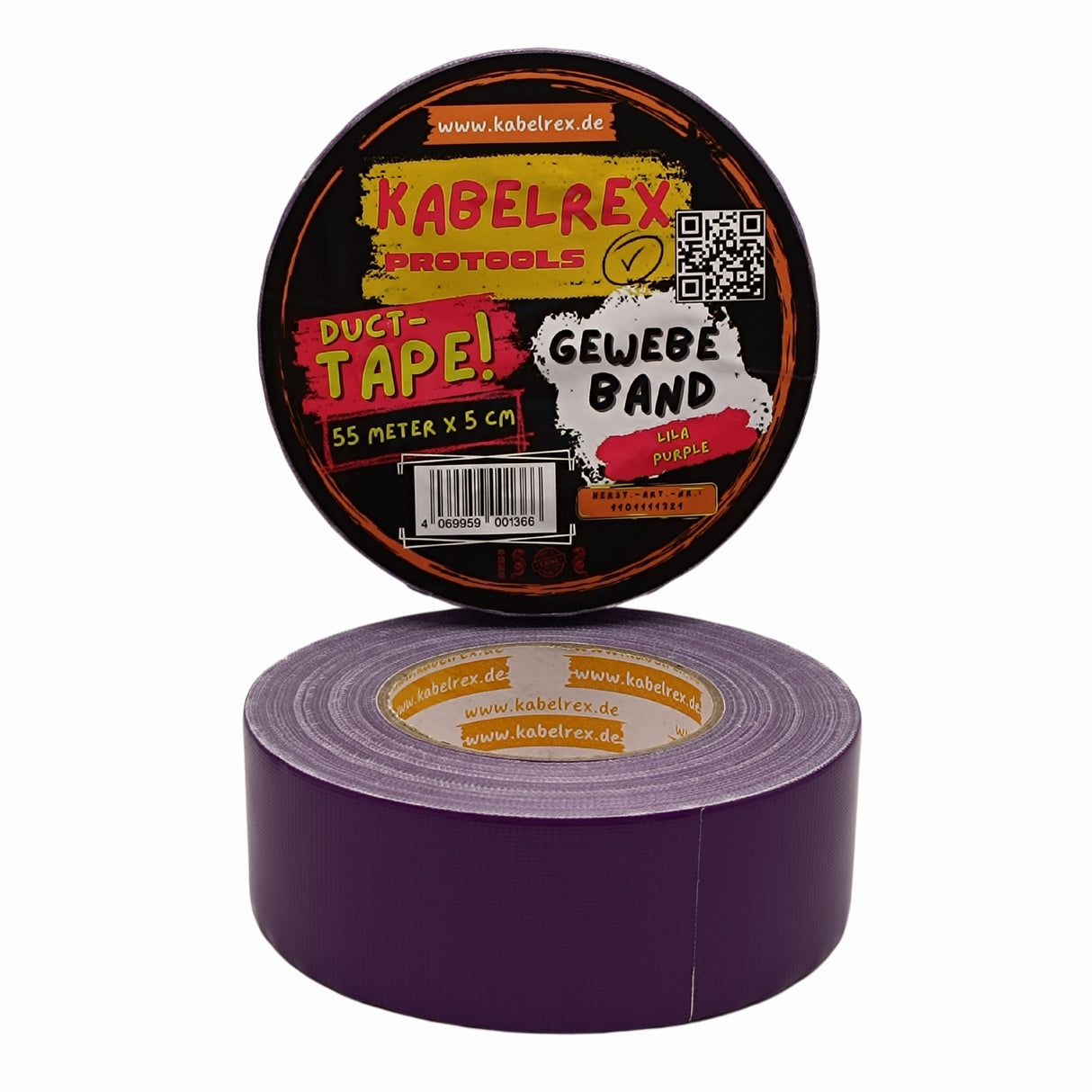 Duct Tape Lila – 5 cm x 55 m Extra Stark & 10% Mehr Länge!