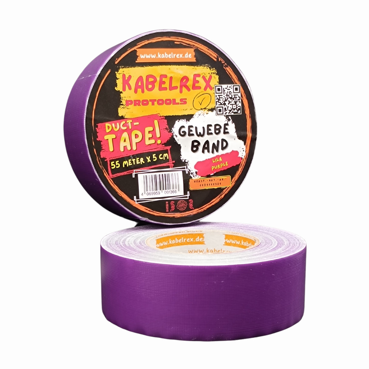 Duct Tape Lila – 5 cm x 55 m Extra Stark & 10% Mehr Länge!
