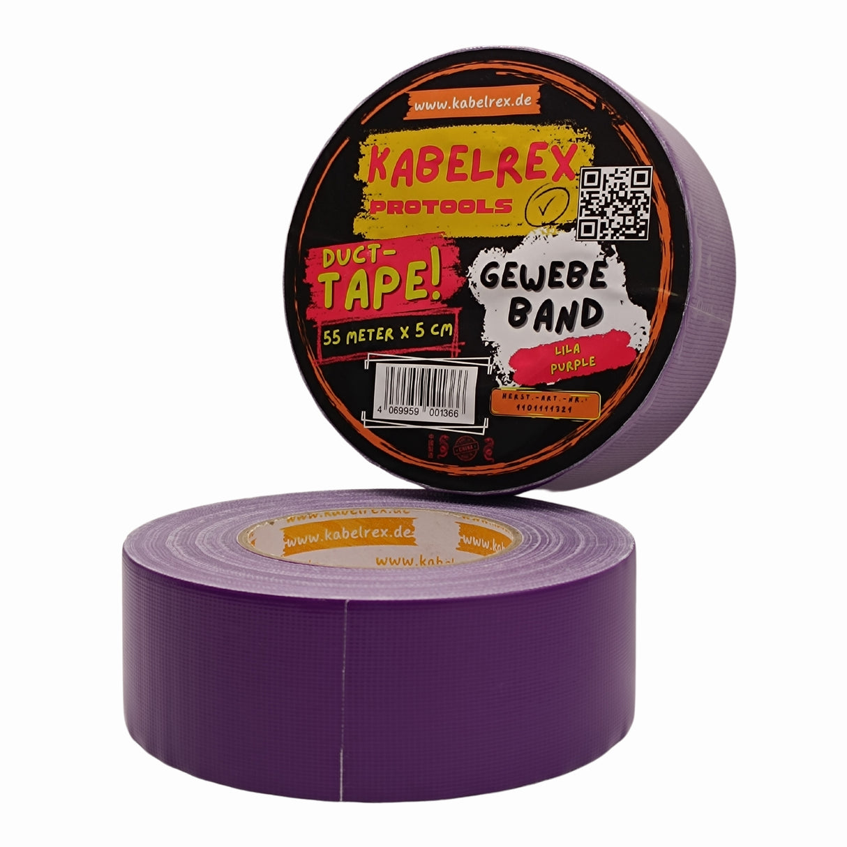 Duct Tape Lila – 5 cm x 55 m Extra Stark & 10% Mehr Länge!