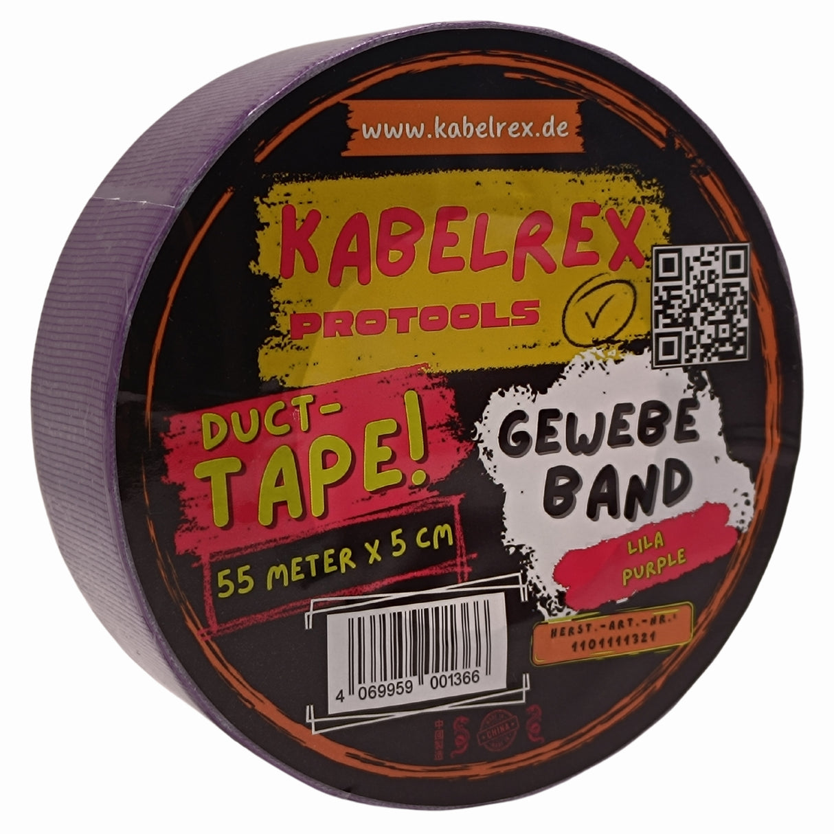 Duct Tape Lila – 5 cm x 55 m Extra Stark & 10% Mehr Länge!