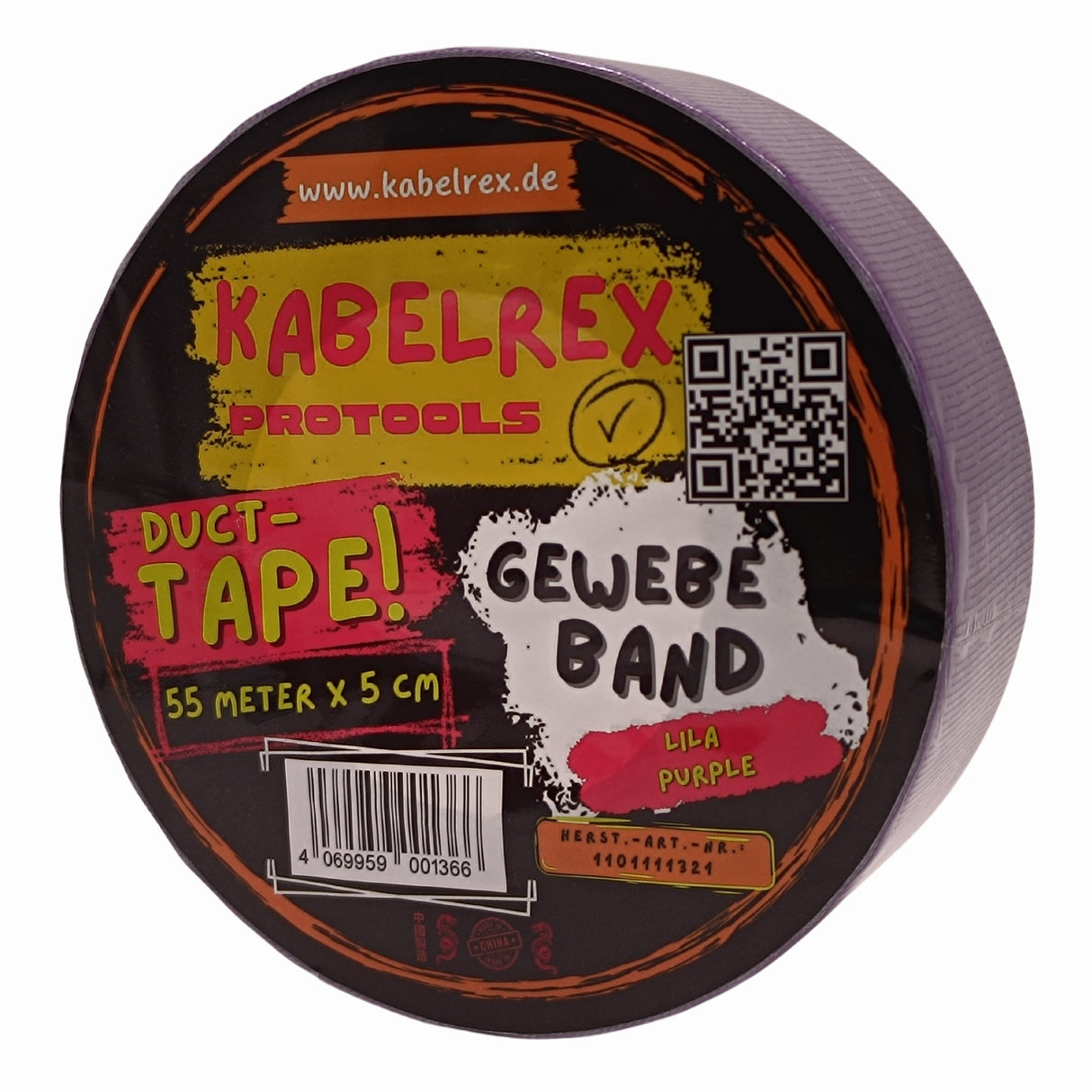 Duct Tape Lila – 5 cm x 55 m Extra Stark & 10% Mehr Länge!