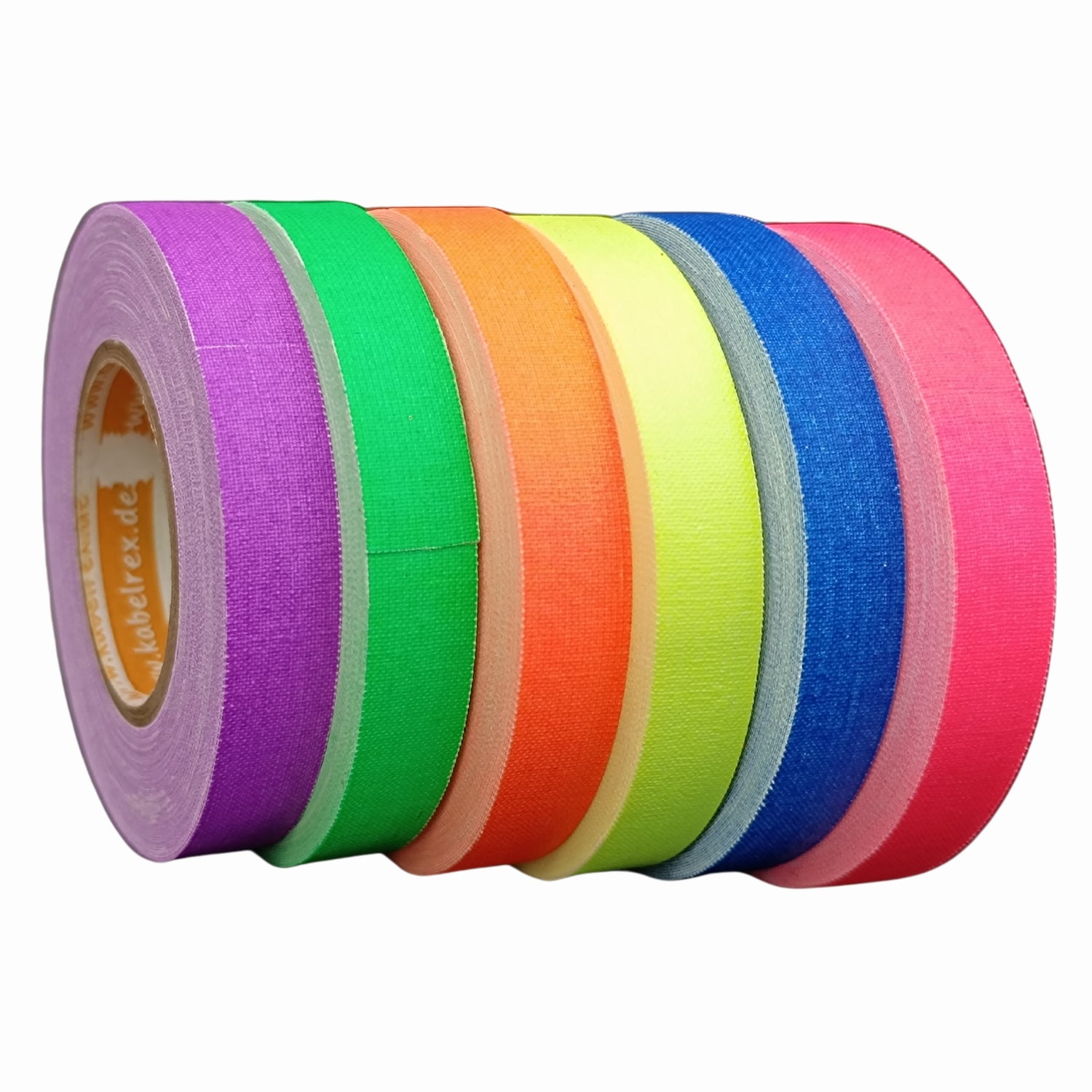 Neon Gaffer Tape 6er-Pack – 1,2 cm x 10 m je Rolle Multicolor für kreative Einsätze!