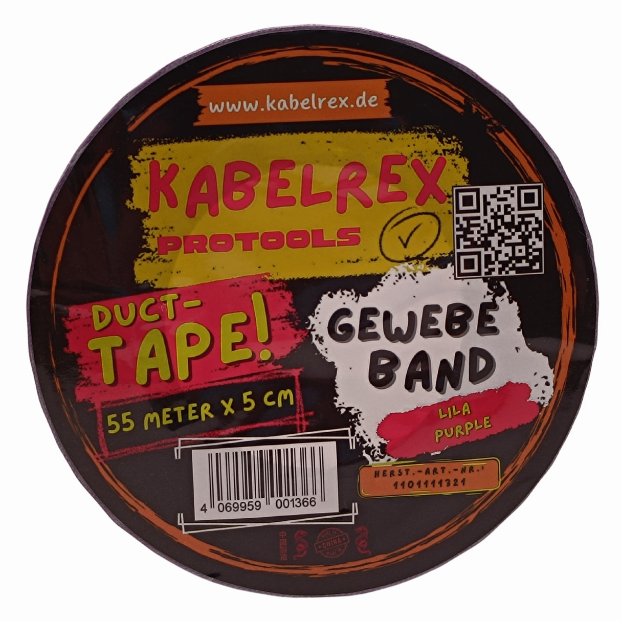Duct Tape Lila – 5 cm x 55 m Extra Stark & 10% Mehr Länge!